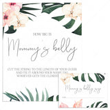 Tropical Baby Shower Activity Guess The Bump Size by LittleSizzle