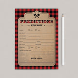 Rustic Baby shower lumberjack games printables