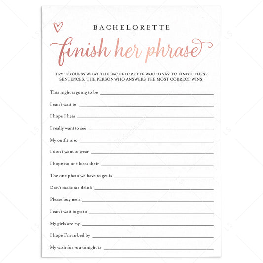 Bachelorette Icebreaker Conversation Starter Game Printable by LittleSizzle