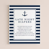 Printable diaper sign for boy baby sprinkle by LittleSizzle