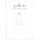 Modern Bridal Shower Activity Guess The Dress Printable by LittleSizzle