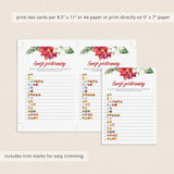 Winter Bridal Shower Emoji Game Printable