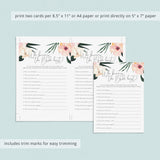 Who Knows The Bride Best Game Printable Summer Theme