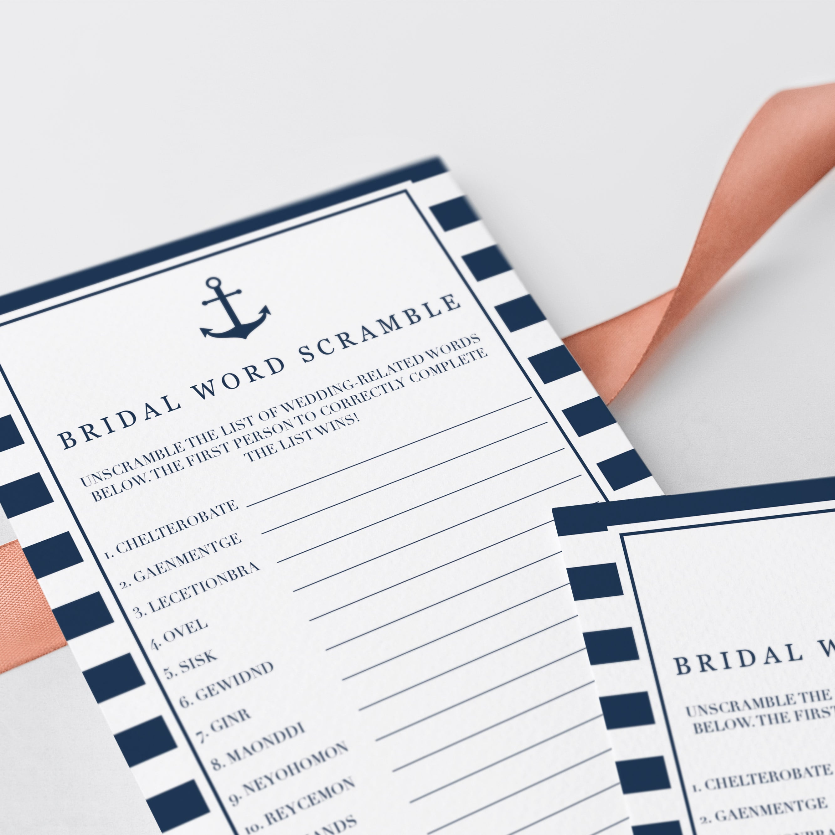 fun bridalshower games digital downloads