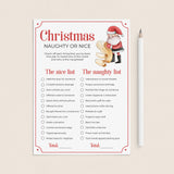 Christmas Naughty or Nice List for Adults Printable by LittleSizzle