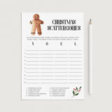 Printable Christmas Scattergories Game Instant Download by LittleSizzle