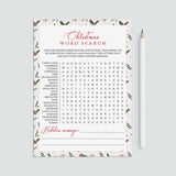 Holiday Word Search Game Instant Download by LittleSizzle
