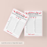 Galentine's Day Party Game Finish My Phrase