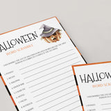 Halloween Family Game Word Scramble Printable
