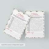 Holiday Word Search Game Instant Download