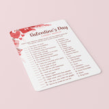 Printable Valentine's Day Candy Game with Answers