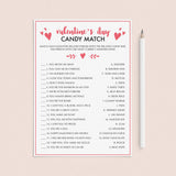 Valentine's Party Game Candy Match Printable & Virtual by LittleSizzle