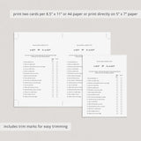 Minimalist Bachelorette Party Games Bundle Printable