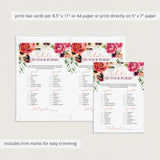 fun boho whats in your purse bridal shower game