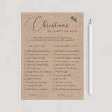 Rustic Christmas Game Naughty or Nice Printable by LittleSizzle