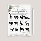 Green and Gold Theme Baby Shower Games Printable