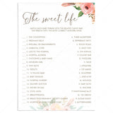 Girl Baby Shower Sweet Candy Bar Game Printable by LittleSizzle