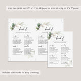 Drinking Game for Ladies Birthday Party Printable