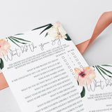 Funny Wedding Shower Game Template What Did The Groom Say