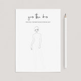 Modern Bridal Shower Activity Guess The Dress Printable by LittleSizzle