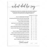 Editable bridal shower games by LittleSizzle
