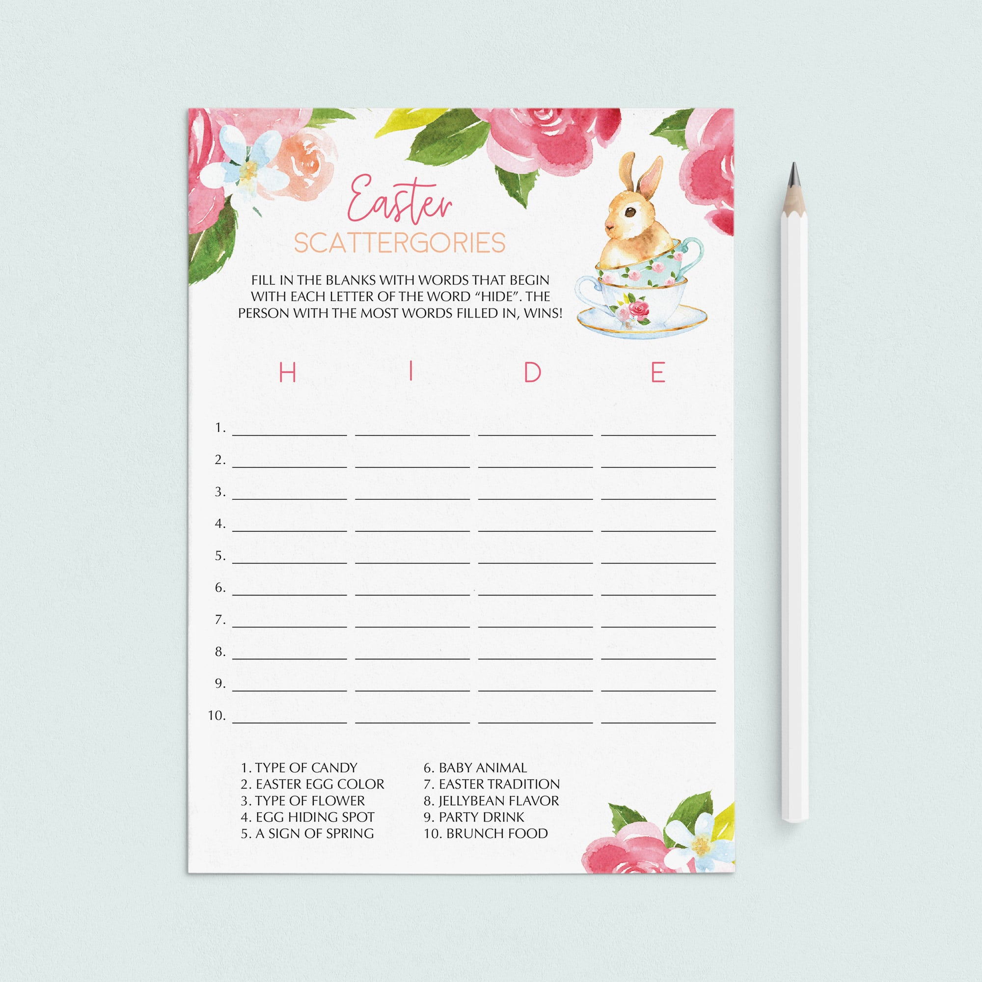 (Virtual) Easter Game for Kids Instant Download by LittleSizzle