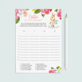 (Virtual) Easter Game for Kids Instant Download by LittleSizzle