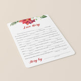 Love Story Fill In The Blanks Game Template