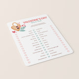 Valentines Party Games Pack Printable