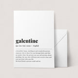 Galentine Definition Print Digital Download