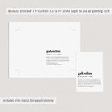 Galentine Definition Print Digital Download