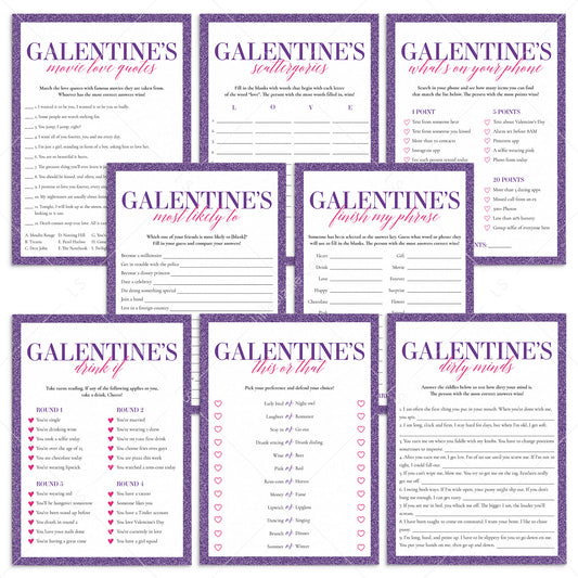 Galentines Day Games Bundle Printable by LittleSizzle