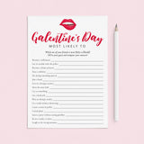 Printable Galentines Day Game Bundle Digital Files