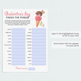4 Fillable Galentines Day Games Instant Download