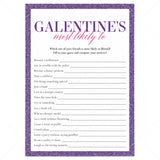 Galentine's Most Likely To Game Printable by LittleSizzle