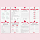 Printable Galentines Day Game Bundle Digital Files by Littlesizzle