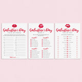 Galentine's Day Party Games Set Printable by LittleSizzle
