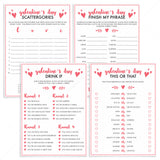 Galantine's Day Party Games Bundle Printable & Virtual by LittleSizzle