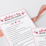 Galentine's Day Chickflick Game Instant Download