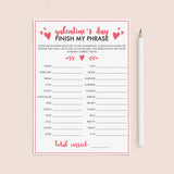Galentine's Day Party Game Finish My Phrase by LittleSizzle
