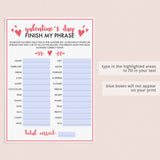 Galantine's Day Party Games Bundle Printable & Virtual