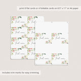 Buffet food cards printable blush floral by LittleSizzle