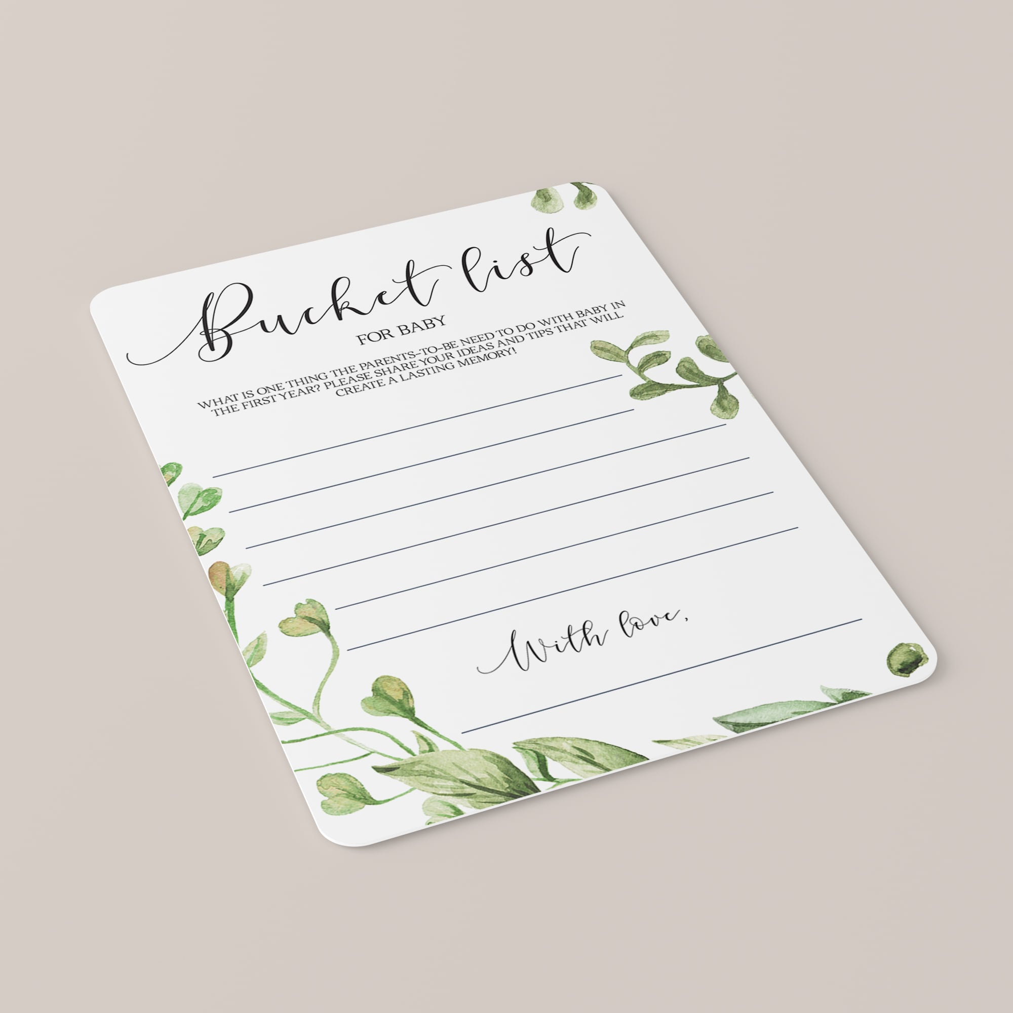 Printable baby keepsakes green theme by LittleSizzle