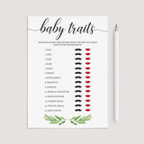 Guess the features baby shower game download by LittleSizzle