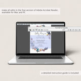 Bohemian Baby Shower Party Bundle Instant Download