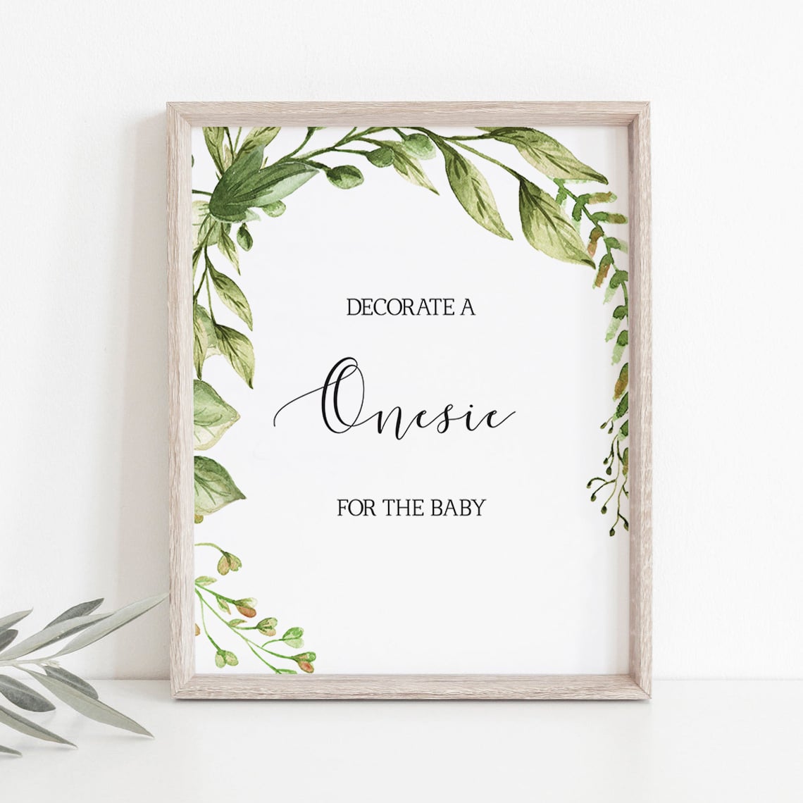 Onesie station printable table sign gender neutral by LittleSizzle