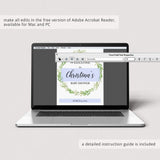 Printable Green Baby Shower Decor Pack