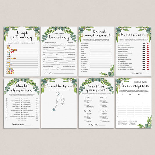 garden bridal shower activities ideas pack by LittleSizzle