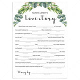 garden bridalshower mad libs printable by LittleSizzle