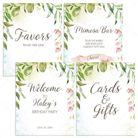 Garden Birthday Decor Bundle DIY by LittleSizzle